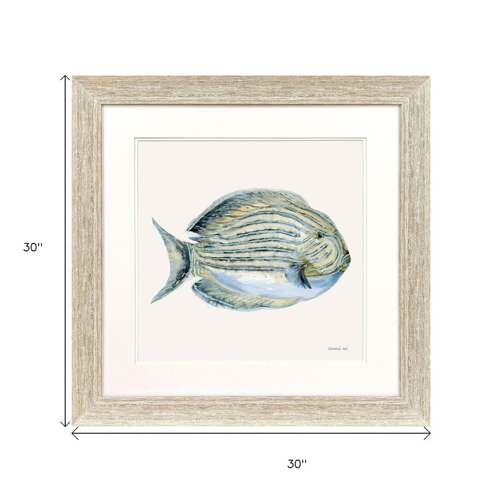 Coastal Bliss III Distressed White Framed Wall Art HomeRoots