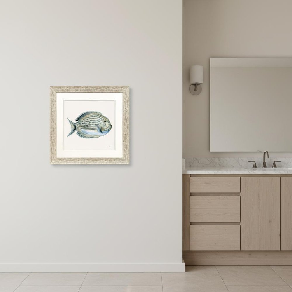 Coastal Bliss III Distressed White Framed Wall Art HomeRoots