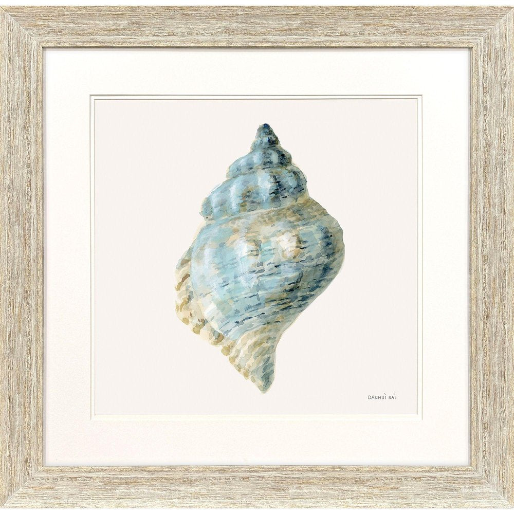 Coastal Bliss IV Distressed White Framed Wall Art HomeRoots