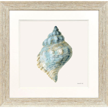 Coastal Bliss IV Distressed White Framed Wall Art HomeRoots