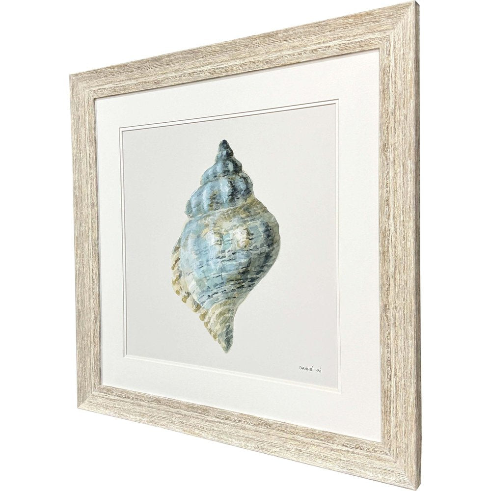 Coastal Bliss IV Distressed White Framed Wall Art HomeRoots