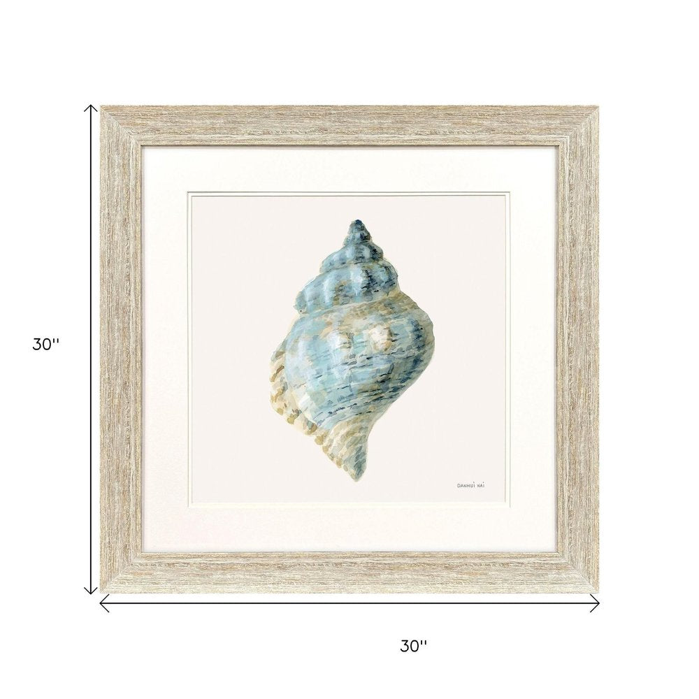 Coastal Bliss IV Distressed White Framed Wall Art HomeRoots