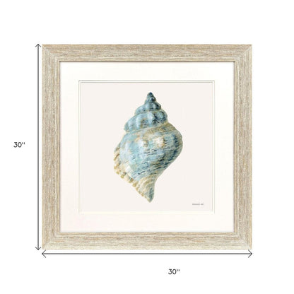Coastal Bliss IV Distressed White Framed Wall Art HomeRoots