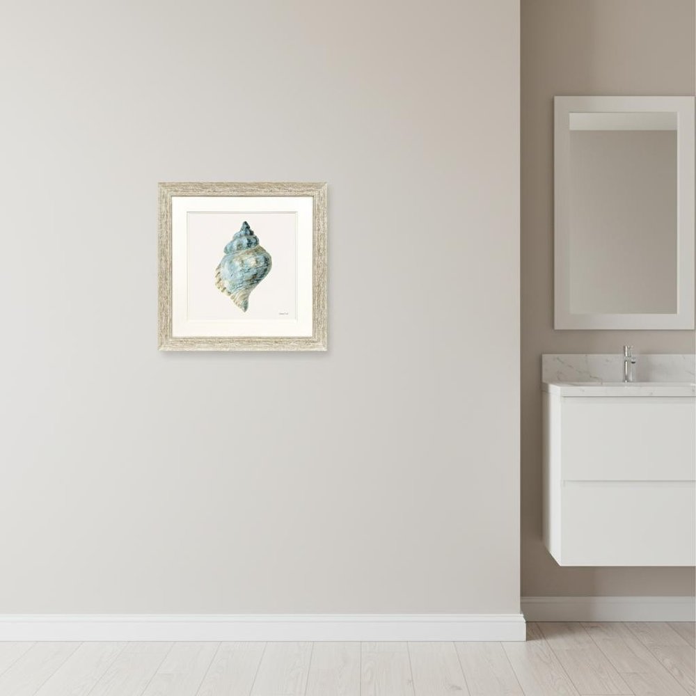 Coastal Bliss IV Distressed White Framed Wall Art HomeRoots