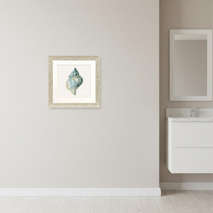 Coastal Bliss IV Distressed White Framed Wall Art HomeRoots