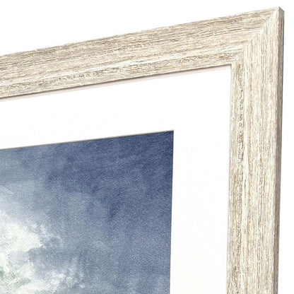 Set Of Two Afternoon Storm Distressed White Framed Wall Art HomeRoots