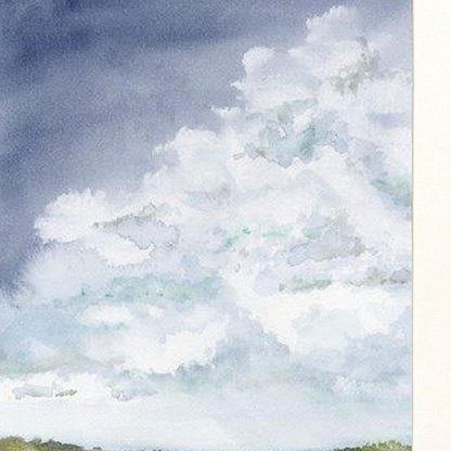 Set Of Two Afternoon Storm Distressed White Framed Wall Art HomeRoots