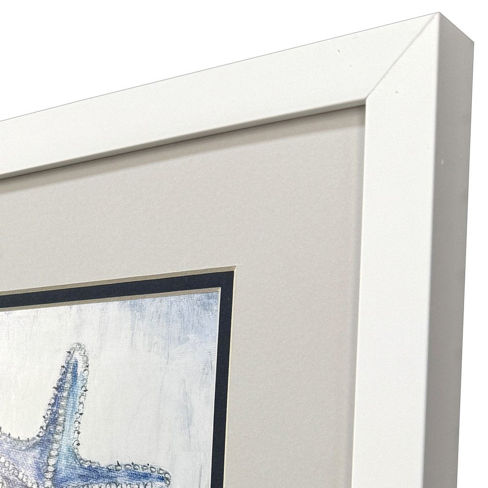 Set Of Two Azure Shell White Framed Wall Art HomeRoots