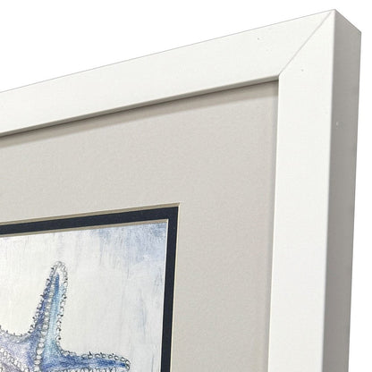 Set Of Two Azure Shell White Framed Wall Art HomeRoots