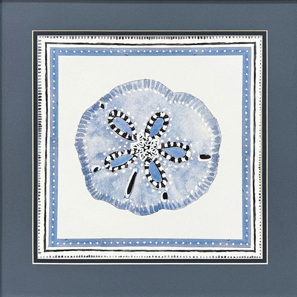 Set Of Two Seaside Blues I White Framed Wall Art HomeRoots