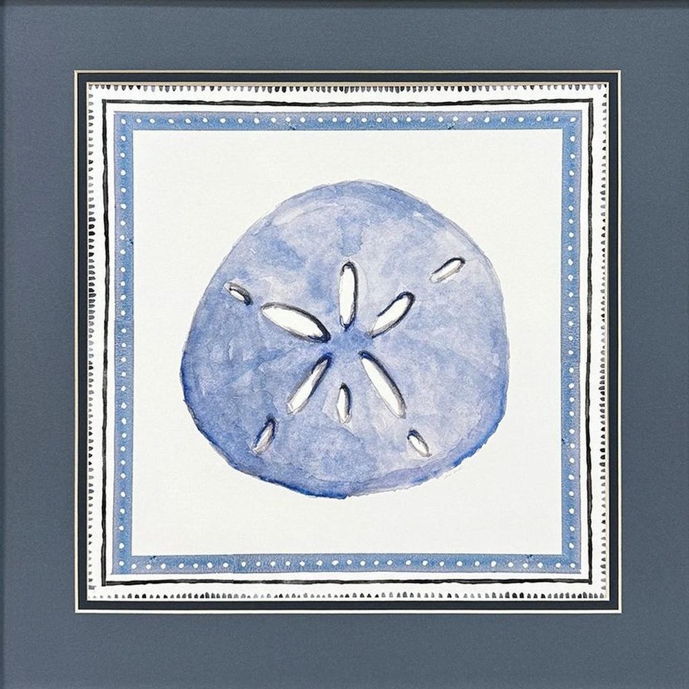 Set Of Two Seaside Blues II White Framed Wall Art HomeRoots