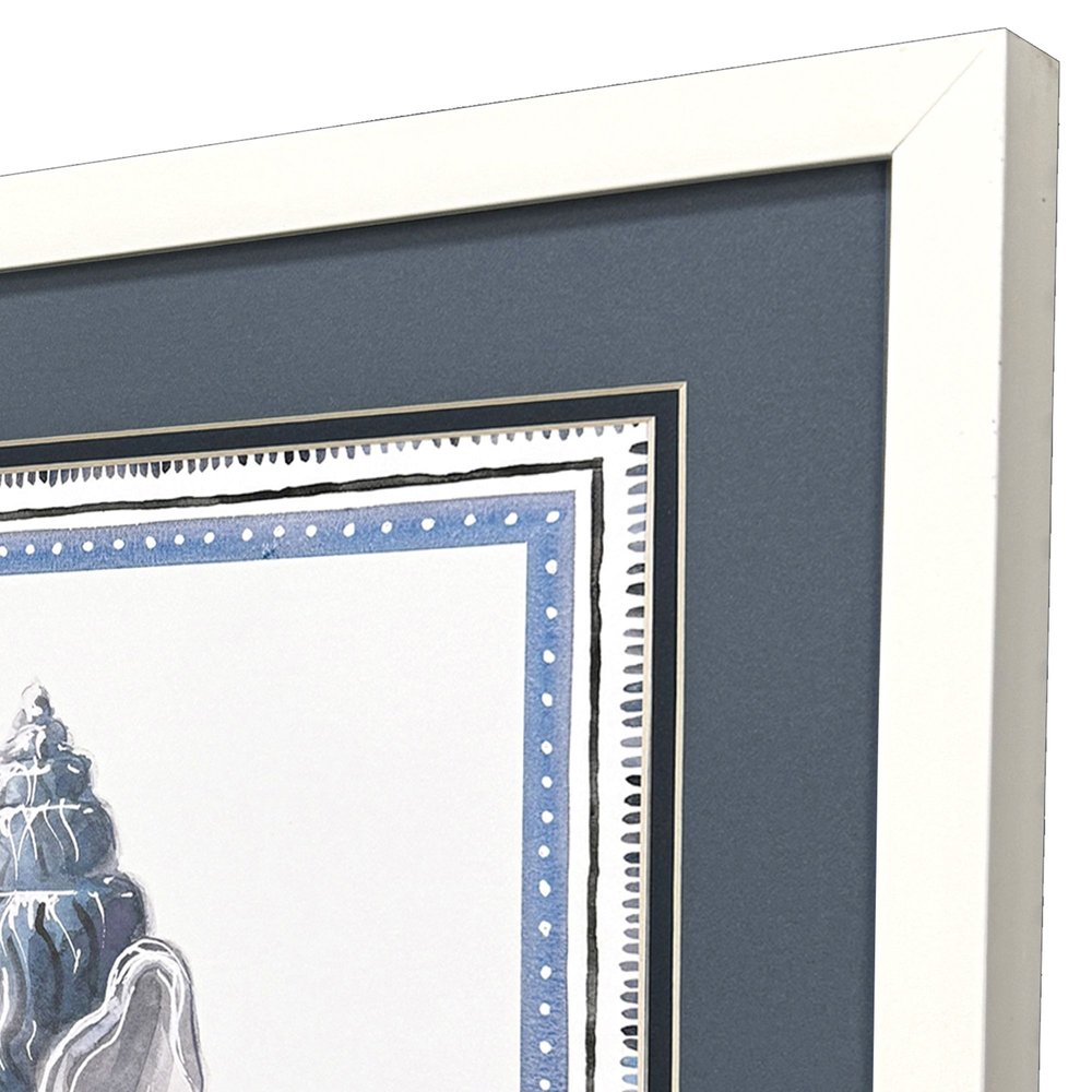 Set Of Two Seaside Blues III White Framed Wall Art HomeRoots