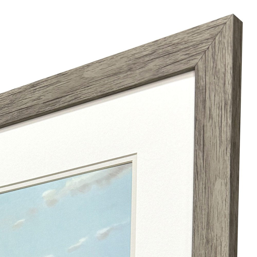 Set Of Two Land and Sea Brown Framed Wall Art HomeRoots