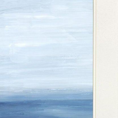 Set Of Two Beach Landscape Distressed White Framed Wall Art HomeRoots