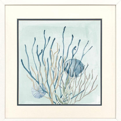 Set Of Two Under the Sea Coral White Framed Wall Art HomeRoots