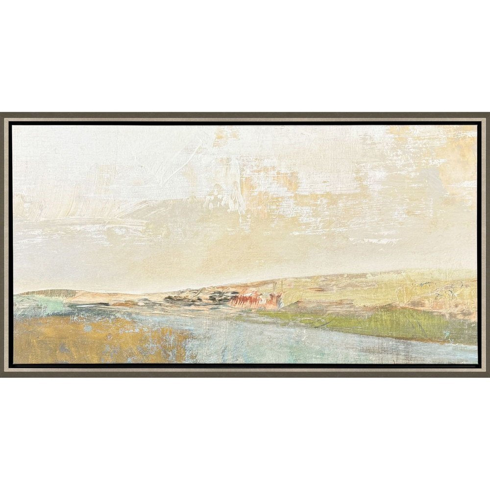 Long Lines Silver Floater Frame Wall Art HomeRoots
