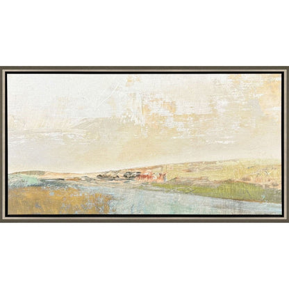 Long Lines Silver Floater Frame Wall Art HomeRoots