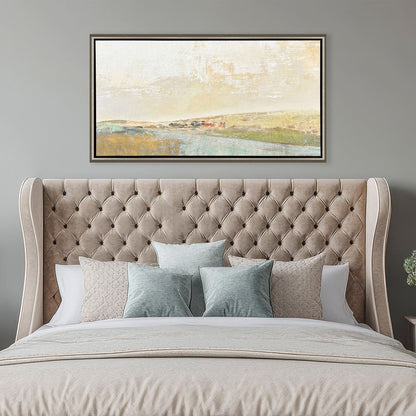 Long Lines Silver Floater Frame Wall Art HomeRoots