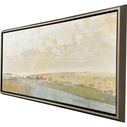 Long Lines Silver Floater Frame Wall Art HomeRoots