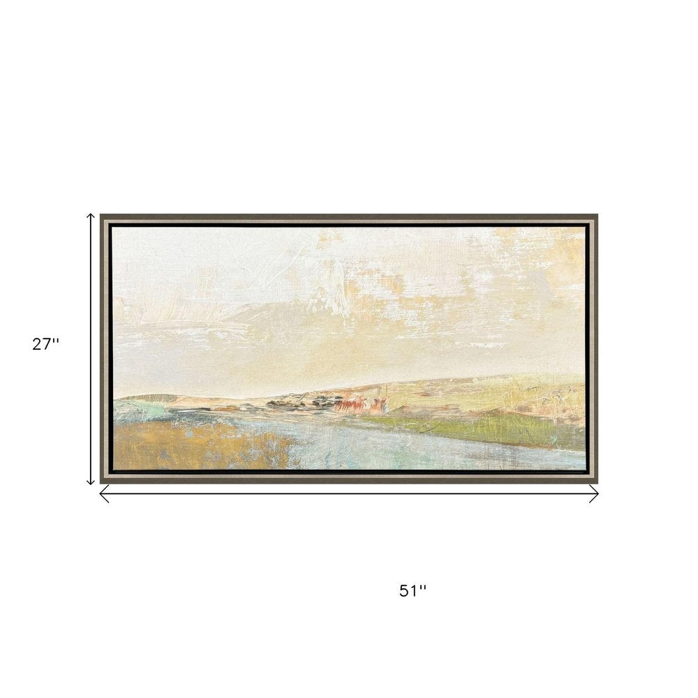 Long Lines Silver Floater Frame Wall Art HomeRoots