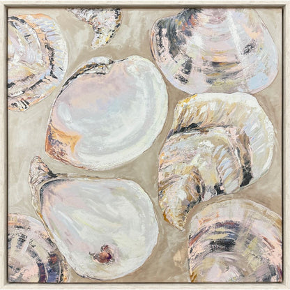 Summer Party Pink Distressed White Floater Frame Wall Art HomeRoots