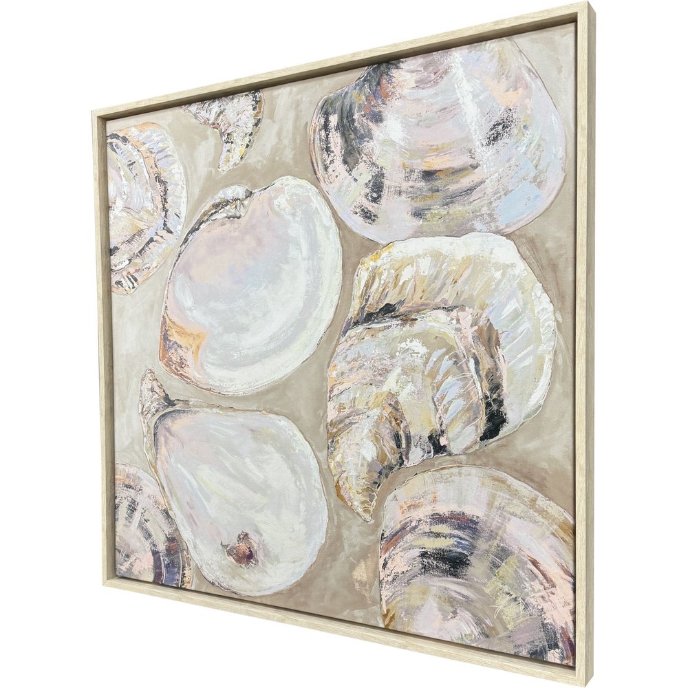 Summer Party Pink Distressed White Floater Frame Wall Art HomeRoots