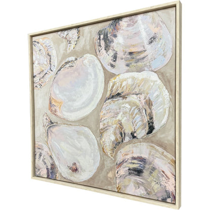 Summer Party Pink Distressed White Floater Frame Wall Art HomeRoots