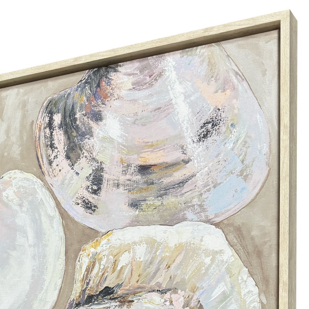 Summer Party Pink Distressed White Floater Frame Wall Art HomeRoots