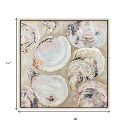 Summer Party Pink Distressed White Floater Frame Wall Art HomeRoots