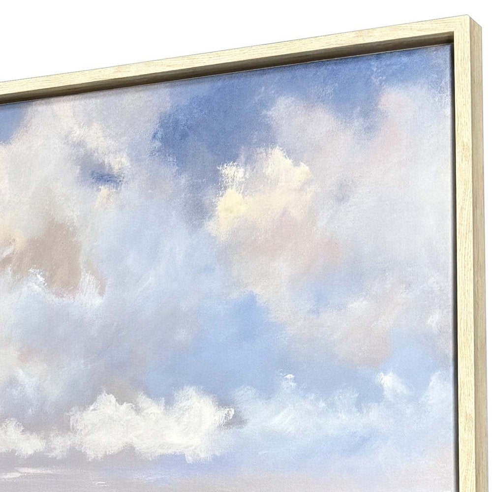 Departing II Distressed White Floater Frame Wall Art HomeRoots