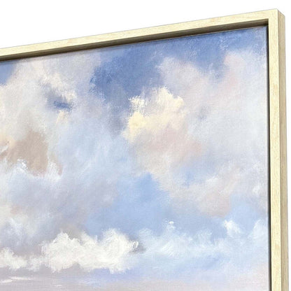Departing II Distressed White Floater Frame Wall Art HomeRoots