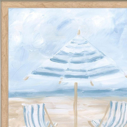 Set Of Two Beaching It White Framed Wall Art HomeRoots