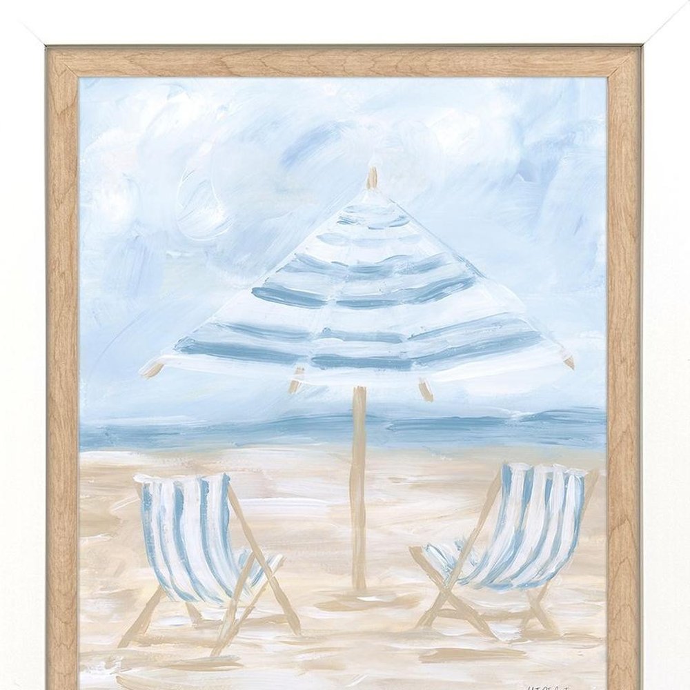Set Of Two Beaching It White Framed Wall Art HomeRoots