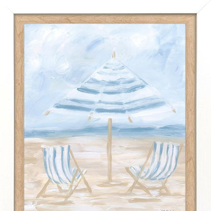 Set Of Two Beaching It White Framed Wall Art HomeRoots