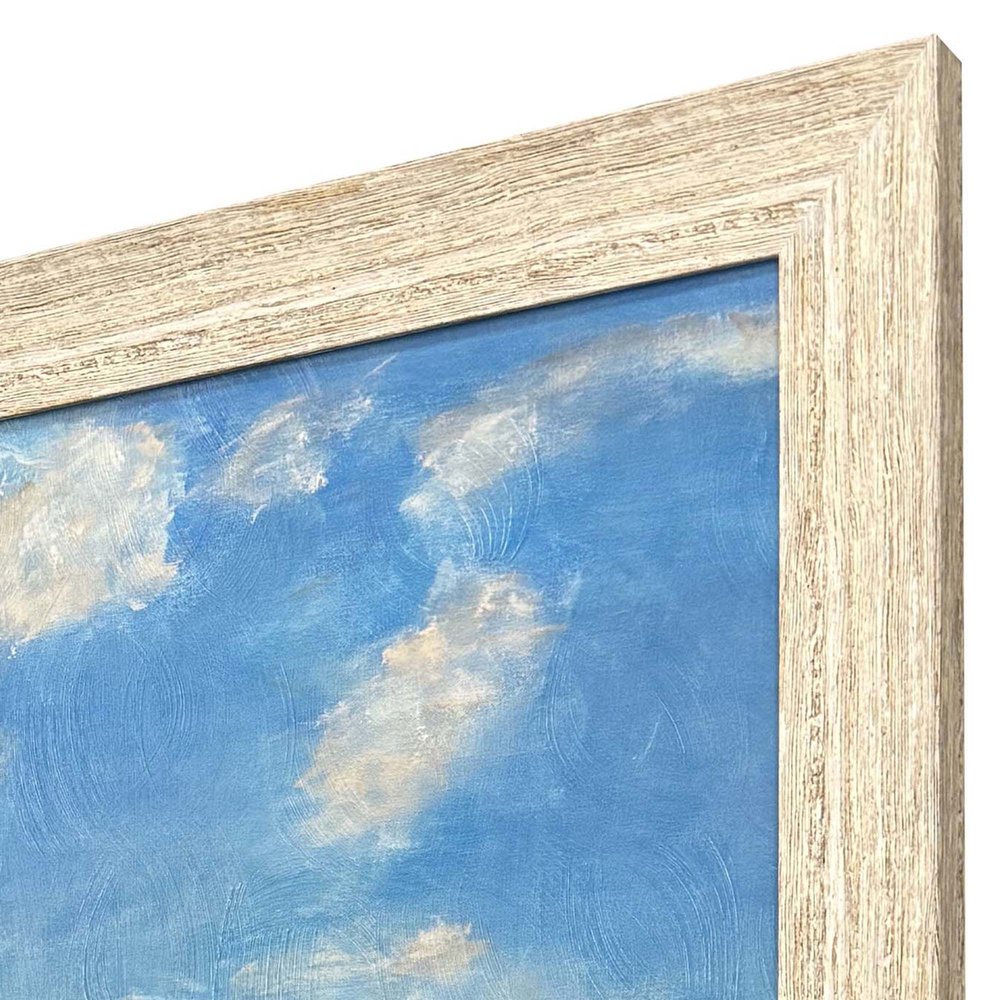 Finding Summer Distressed White Framed Wall Art HomeRoots