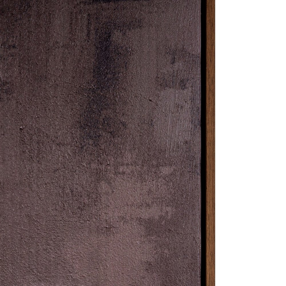 Resonance Hand Painted Brown Floater Frame Wall Art HomeRoots