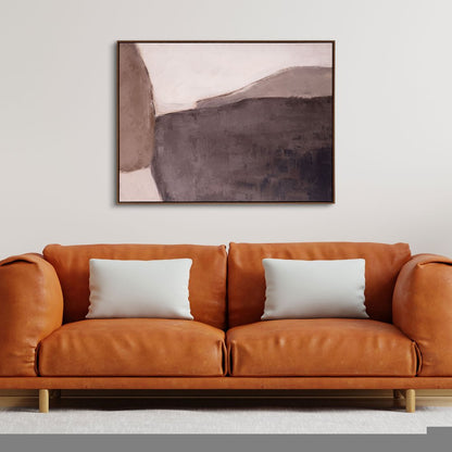 Resonance Hand Painted Brown Floater Frame Wall Art HomeRoots