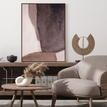 Resonance Hand Painted Brown Floater Frame Wall Art HomeRoots