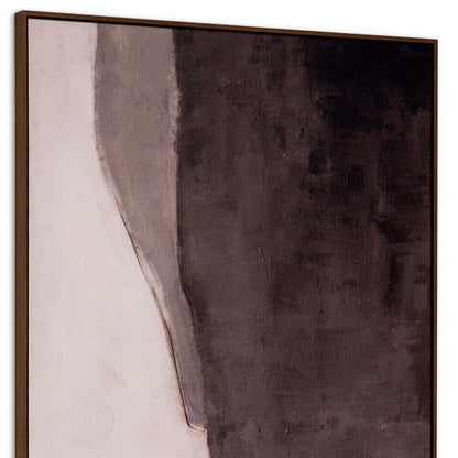 Resonance Hand Painted Brown Floater Frame Wall Art HomeRoots