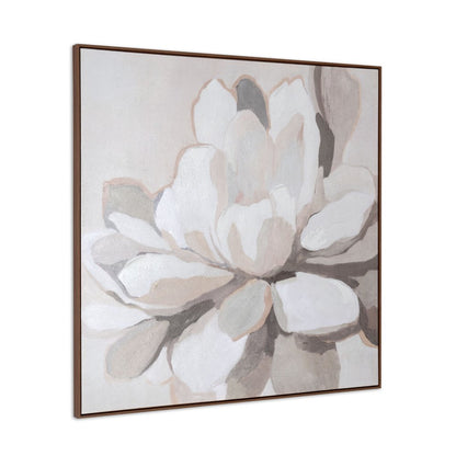 Maycomb Blume Hand Painted Brown Floater Frame Wall Art HomeRoots