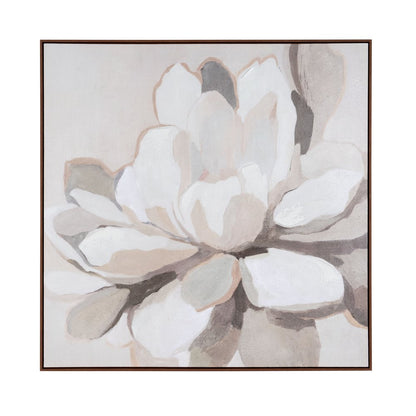 Maycomb Blume Hand Painted Brown Floater Frame Wall Art HomeRoots