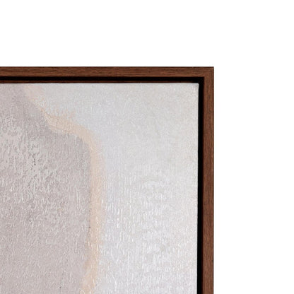 Maycomb Blume Hand Painted Brown Floater Frame Wall Art HomeRoots