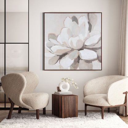 Maycomb Blume Hand Painted Brown Floater Frame Wall Art HomeRoots