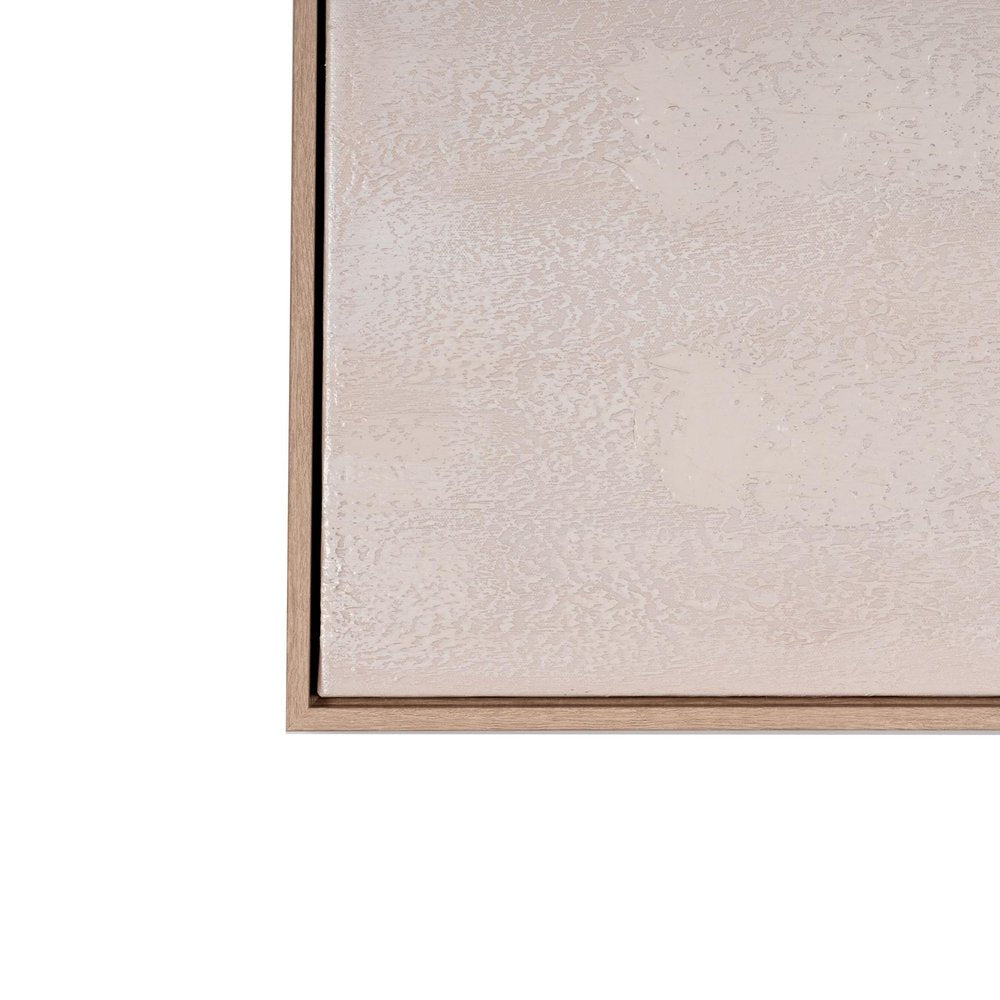 Oceana Bay Hand Painted Brown Floater Frame Wall Art HomeRoots