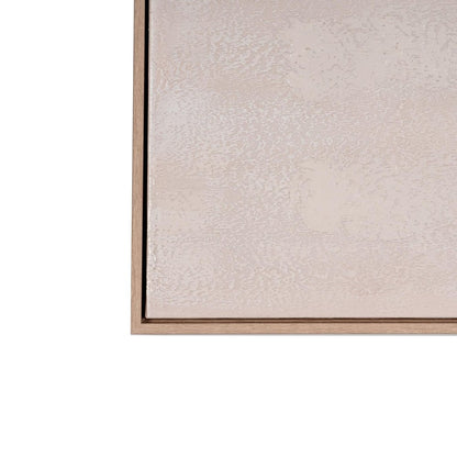 Oceana Bay Hand Painted Brown Floater Frame Wall Art HomeRoots