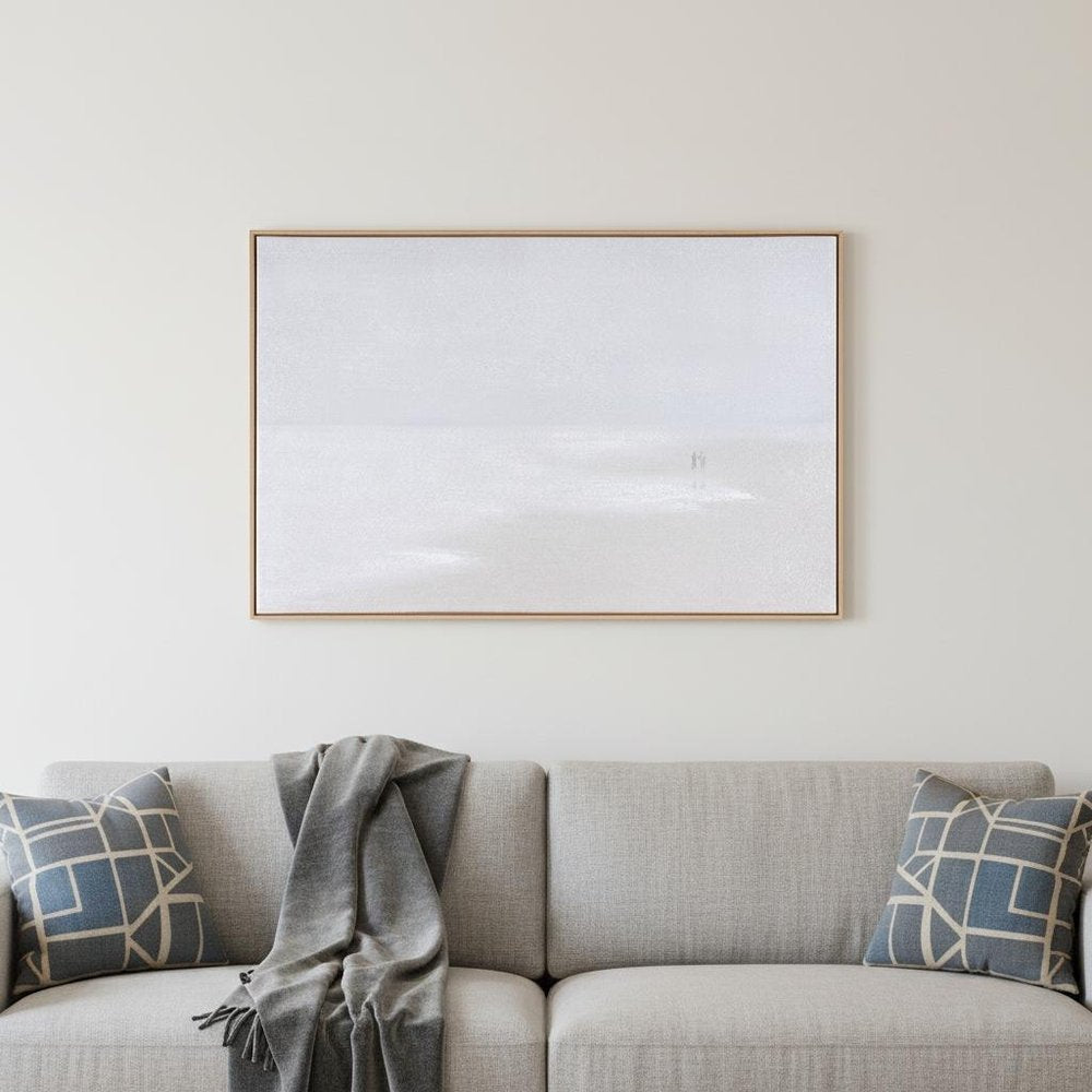 Prelude Hand Painted Brown Floater Frame Wall Art HomeRoots