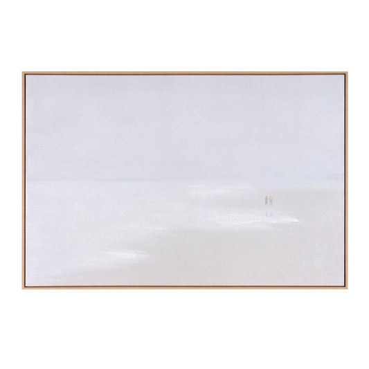 Prelude Hand Painted Brown Floater Frame Wall Art HomeRoots