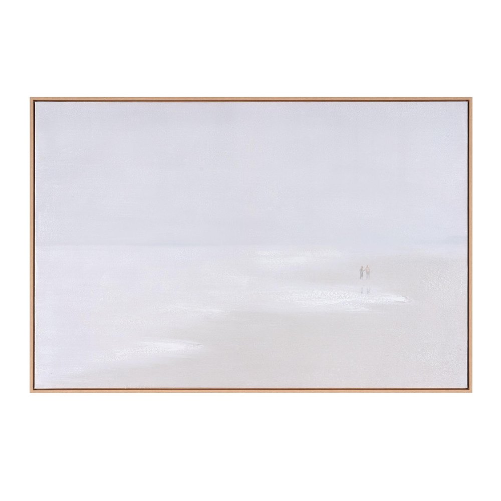 Prelude Hand Painted Brown Floater Frame Wall Art HomeRoots