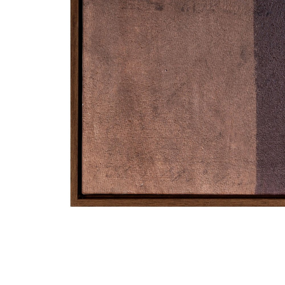 Moderato Hand Painted Brown Floater Frame Wall Art HomeRoots
