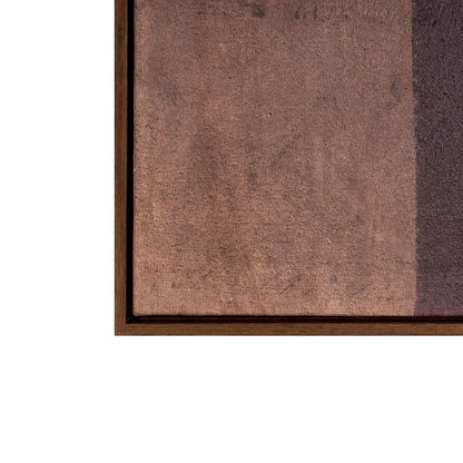 Moderato Hand Painted Brown Floater Frame Wall Art HomeRoots